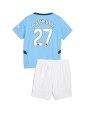 Manchester City Matheus Nunes #27 Kotipaita Lasten 2024-25 Lyhythihainen (+ shortsit)